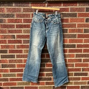 Aeropostale Medium Washed Mid Rise Bootcut Abel Style Denim Jeans